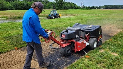 Weed science demonstration field.