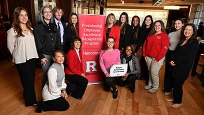 A group of award winners.