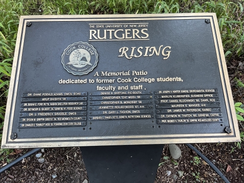 Rutgers Rising plaque.
